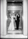 San Jose Fairmont Hotel Wedding Photography - Couple in elevator 02